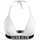 Μαγιό Τριγωνάκι Top Calvin Klein Triangle KW0KW01824-YCD με δέσιμο στο λαιμό και την πλάτη ΛΕΥΚΟ