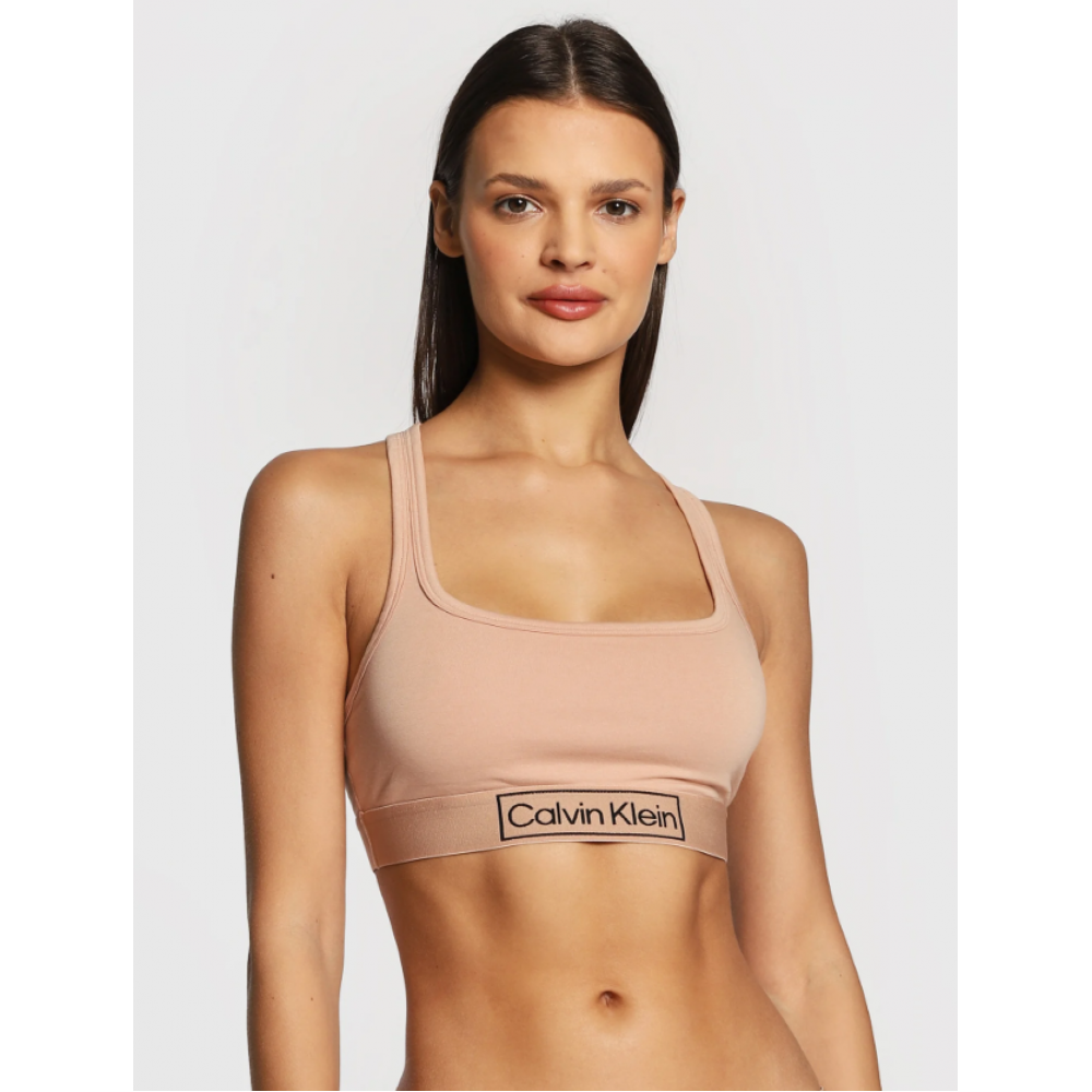 Calvin Klein Unlined Bralette 000QF6768E-TRK  Bralette με φαρδύ λάστιχο και λογότυπο