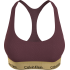 Calvin Klein Unlined Bralette 000QF7445E-GEX,  με φαρδύ λάστιχο και αθλητική πλάτη, ΜΠΟΡΝΤΟ