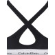 Calvin Klein Lift Bralette 000QF1654E-001 Γυναικείο Μπουστάκι με ελαφριά ενίσχυση και χιαστί τιράντες ΜΑΥΡΟ