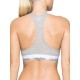 Calvin Klein Unlined Bralette 0000F3785E-020  με φαρδύ λάστιχο και αθλητική πλάτη ΓΚΡΙ