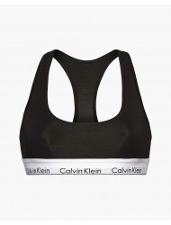 Calvin Klein Unlined Bralette 0000F3785E-001  με φαρδύ λάστιχο και αθλητική πλάτη ΜΑΥΡΟ