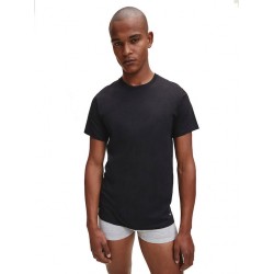 Calvin Klein Ανδρικές Φανέλες Κοντό Μανίκι  S/S Crew Neck 3pk, 000NB4011E-001, ΜΑΥΡΟ