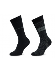 Ανδρικές Κάλτσες Calvin Klein Ck Men Sock 2p Badge Black 701224111-001