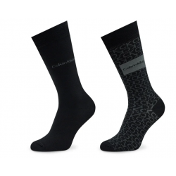 Ανδρικές Κάλτσες Calvin Klein Ck Men Sock 2p Badge Black 701224111-001