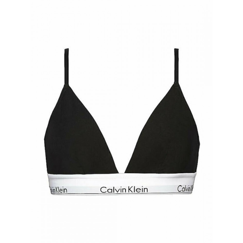 Calvin Klein Light Lined Bralette  000QF5650EE-001 Γυναικείο Bralette με φαρδύ λάστιχο αφαιρούμενη επένδυση ΜΑΥΡΟ