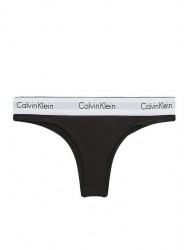 Calvin Klein Γυναικείο Brasil Κυλοτάκι QF5981-UB1, με εξωτερικό λάστιχο, ΜΑΥΡΟ