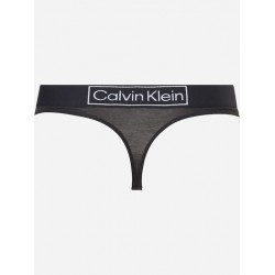 CALVIN KLEIN Thong 000QF6774E-UB1, Γυναικείο Εσώρουχο Στρινγκ με λογότυπο ΜΑΥΡΟ