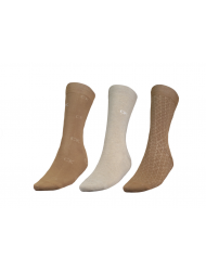 Calvin Klein 701224107-003  Ανδρικές Κάλτσες Σετ 3 τεμ. σε Συσκευασία Δώρου, ΚΑΡΑΜΕΛ