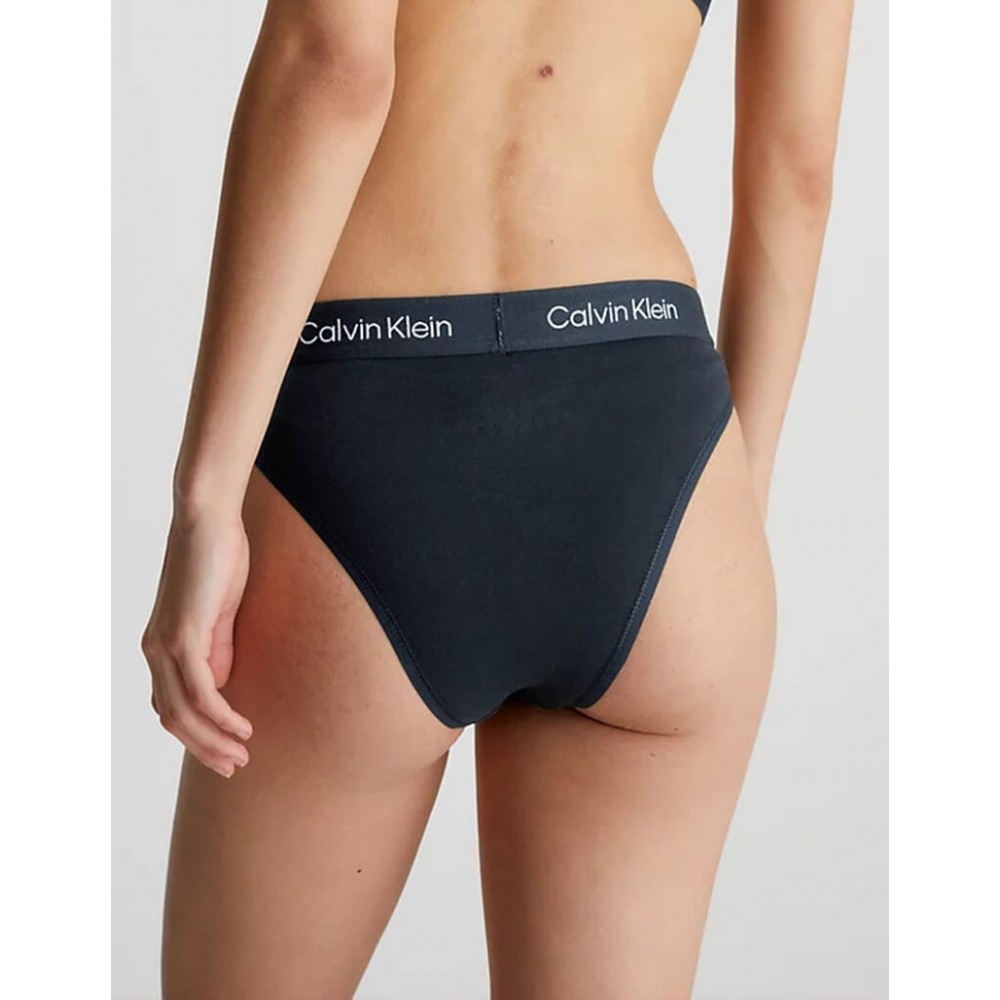 Calvin Klein High Waist Brazilian Slip 000QF7223-UB1 BLACK