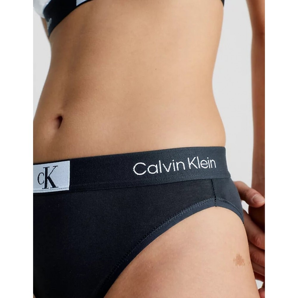 Calvin Klein High Waist Brazilian Slip 000QF7223-UB1 BLACK