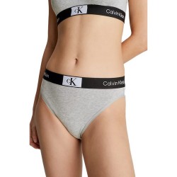 Calvin Klein High Waist Brazilian Slip 000QF7223-P7A, ΓΚΡΙ