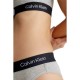 Calvin Klein High Waist Brazilian Slip 000QF7223-P7A, ΓΚΡΙ