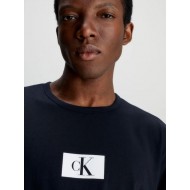 CALVIN KLEIN 000NM2526E-I2R ΑΝΔΡΙΚΗ ΠΥΤΖΑΜΑ ΣΕ ΜΑΥΡΟ ΧΡΩΜΑ ΜΕ ΠΡΑΣΙΝΑ ΓΡΑΜΜΑΤΑ ΣΤΟ ΠΑΝΤΕΛΟΝΙ