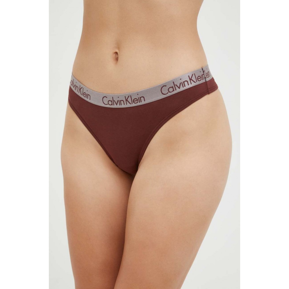 Calvin Klein 000QD3560E-IIL Thong 3PK, βαμβακερά κυλοτάκια στρινγκ σε συσκευασία των 3 τεμαχίων MULTI COLOR