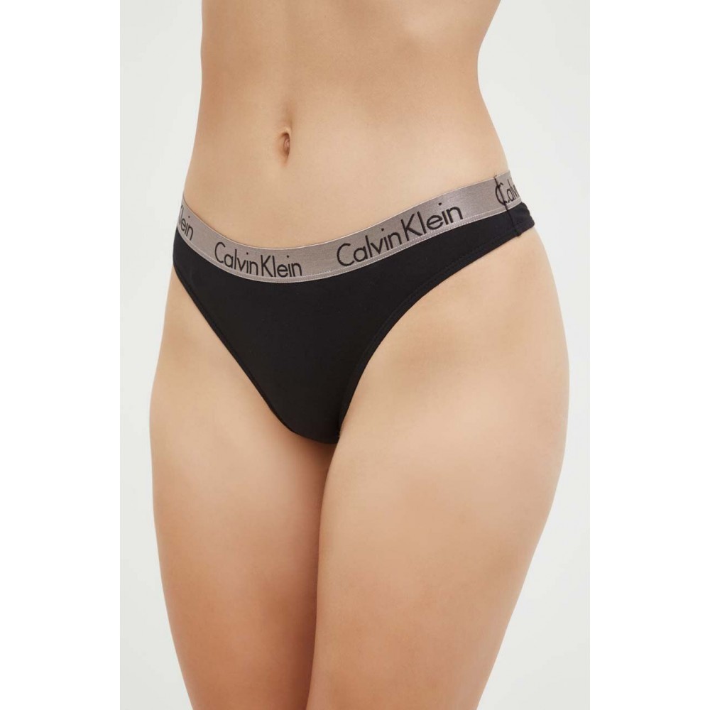 Calvin Klein 000QD3560E-IIL Thong 3PK, βαμβακερά κυλοτάκια στρινγκ σε συσκευασία των 3 τεμαχίων MULTI COLOR