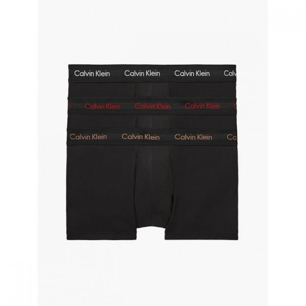 Calvin Klein Low Rise Trunk  3pk 0000U2664G-6FB Ανδρικά Μπόξερ σε oικονομική συσκευασία  3 τεμαχίων