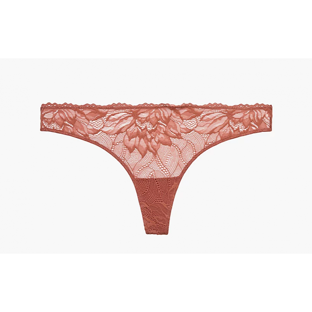 Γυναικείο Κυλοτάκι String Calvin Klein Thong 000QF6397E-5LG TERRACOTA