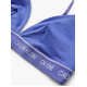 Calvin Klein  000QF6501E-CCC Γυναικείο Unlined Triangle  με φαρδύ λάστιχο BLUE IRIS