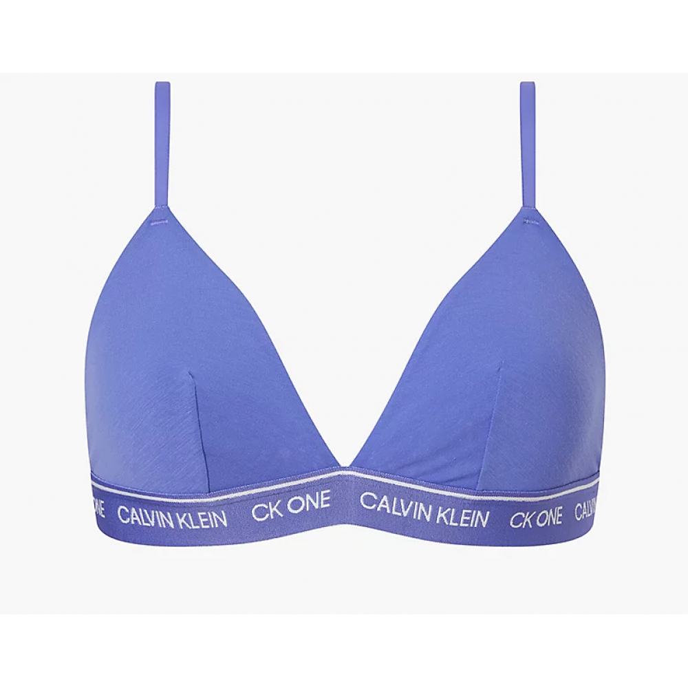 Calvin Klein  000QF6501E-CCC Γυναικείο Unlined Triangle  με φαρδύ λάστιχο BLUE IRIS