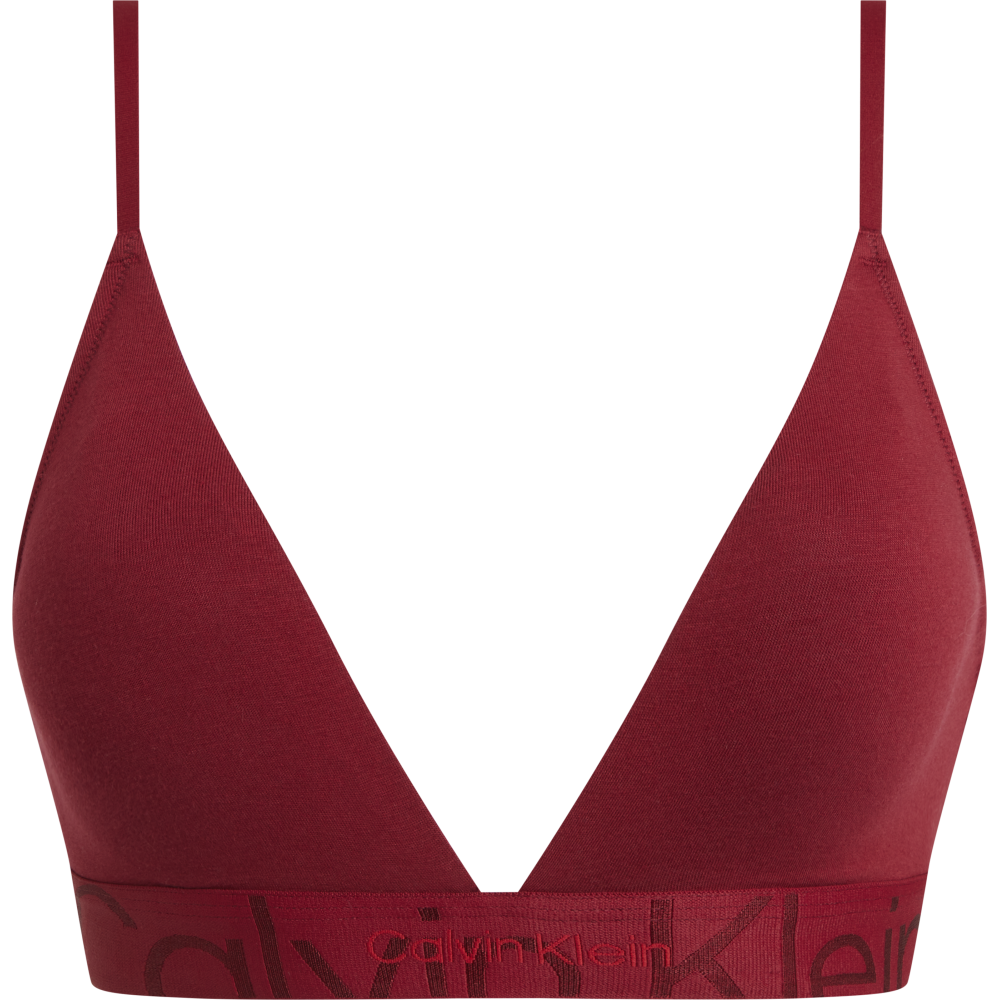 Γυναικείο Bralette Embossed Icon Calvin Klein 000QF6990E-XKG ΒΑΘΥ ΚΟΚΚΙΝΟ