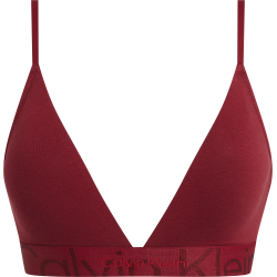 Γυναικείο Bralette Embossed Icon Calvin Klein 000QF6990E-XKG ΒΑΘΥ ΚΟΚΚΙΝΟ