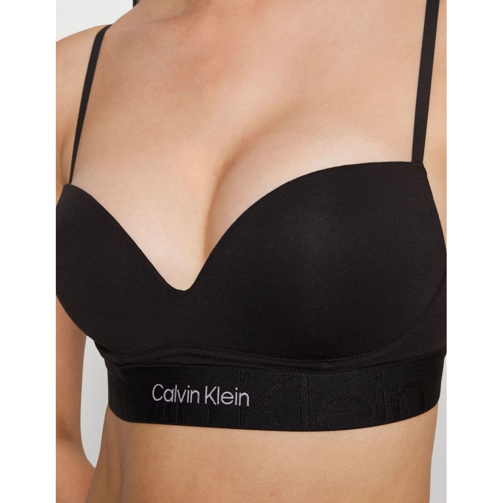 Γυναικείο Bralette Calvin Klein  000QF6991E-UB1 Push UP με ελαφριά ενίσχυση εσωτερικά ΜΑΥΡΟ