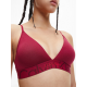 Γυναικείο Bralette Embossed Icon Calvin Klein 000QF6990E-XKG ΒΑΘΥ ΚΟΚΚΙΝΟ