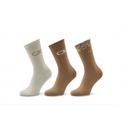 Γυναικείες Κάλτσες Calvin Klein Women Sock 3pc Carton Slider Giftbox 701219849-003 Brown Combo