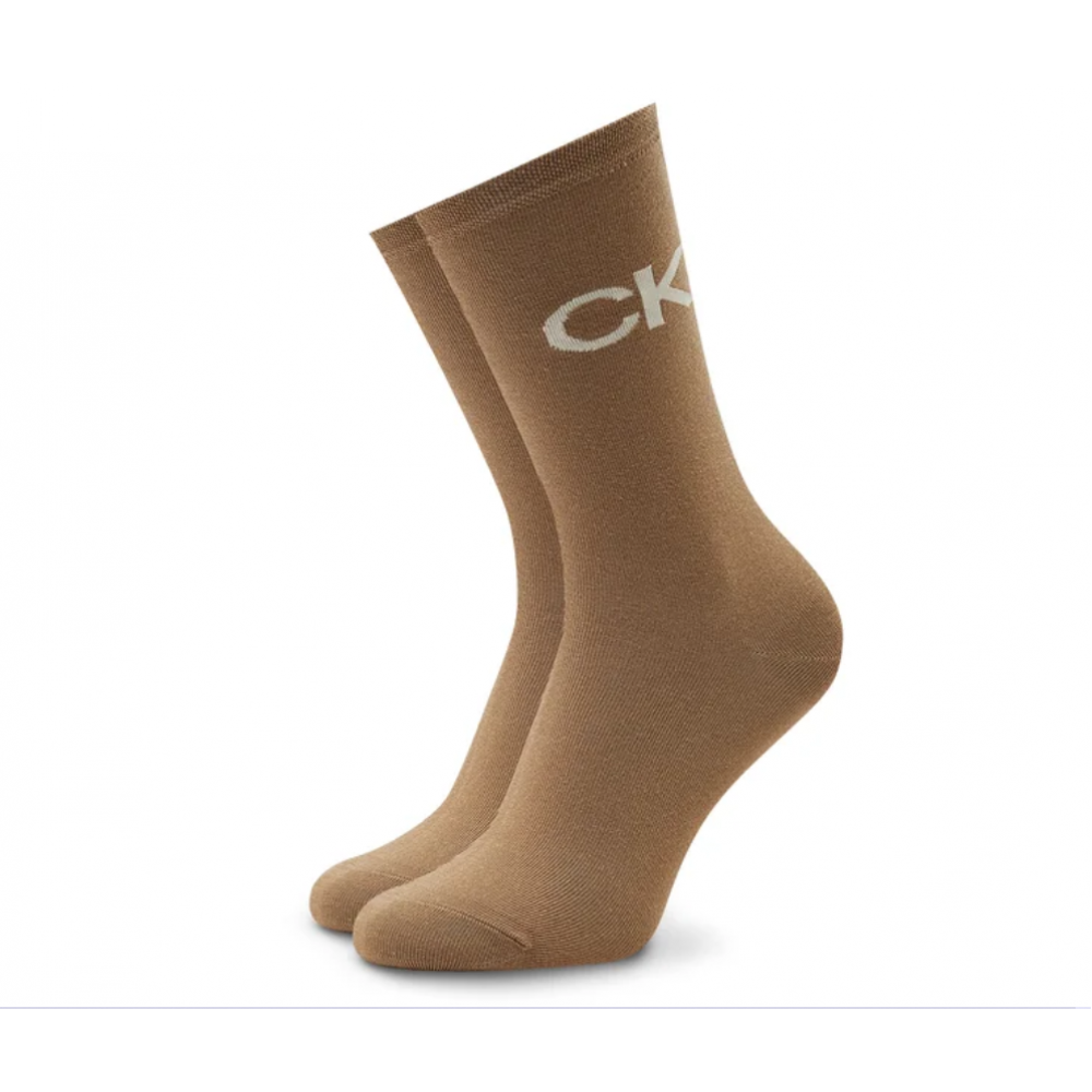 Γυναικείες Κάλτσες Calvin Klein Women Sock 3pc Carton Slider Giftbox 701219849-003 Brown Combo