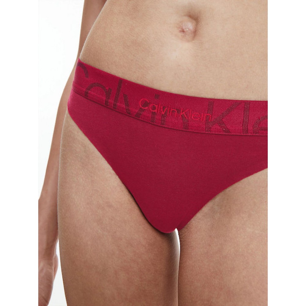 Γυναικείο Εσώρουχο Στρινγκ CALVIN KLEIN000QF6992E-XKG ΒΑΘΥ ΚΟΚΚΙΝΟ