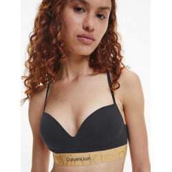 Γυναικείο Bralette Calvin Klein  000QF7054E-UB1 Push Up Bralette  BLACK/GOLD