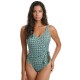 ERKA MARE 2570916  Γυναικείο Ολόσωμο Κρουαζέ Μαγιό Regular Fit, ΠΡΑΣΙΝΟ