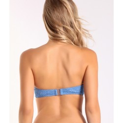 Μαγιό Strapless push up, με ενίσχυση που αφαιρείται, με κούμπωμα στη πλάτη, extra τιράντες για δέσιμο στο λαιμό, ERKA MARE 77601