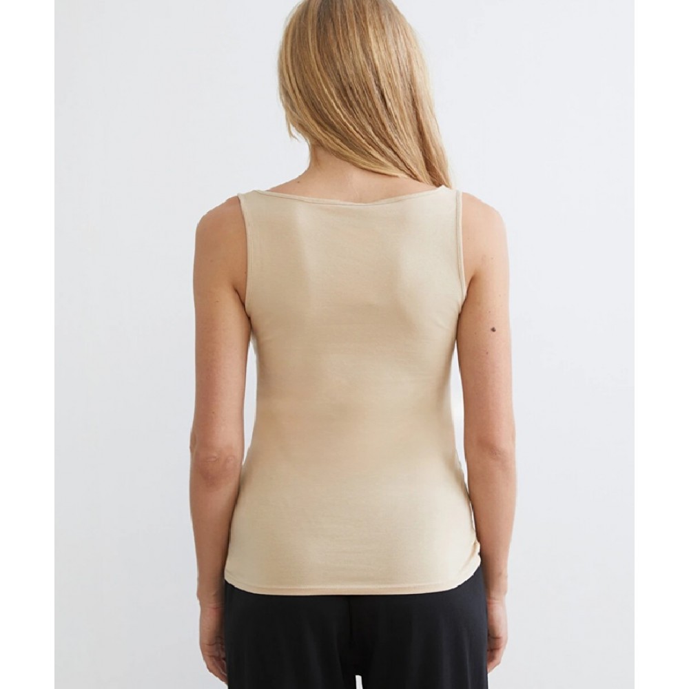 ELITE FORM 0760, Γυναικείο Φανελάκι με φαρδύ ώμο από Modal/Cotton, ΜΠΕΖ