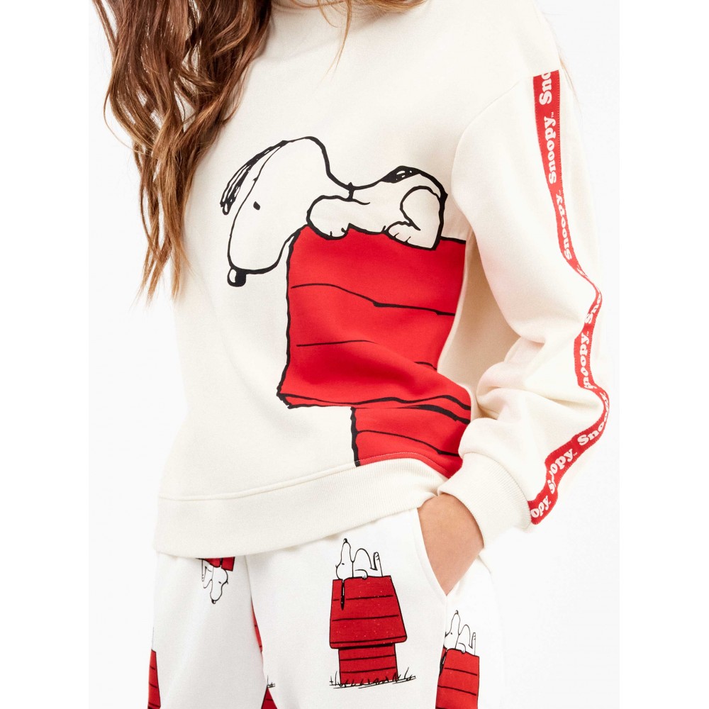 Gisela 2/20332, Γυναικεία Πυτζάμα Φούτερ Peanuts Snoopy, ΕΚΡΟΥ Gisela 2/20332, Γυναικεία Πυτζάμα Φούτερ Peanuts Snoopy, ΕΚΡΟΥ