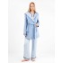 GISELA 2/20321, Γυναικεία Ρόμπα Fleece σταυρωτή με κουκούλα, ΣΙΕΛ