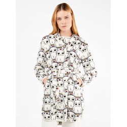 GISELA 2/20357, Γυναικεία Ρόμπα Fleece με κουμπιά και ζώνη HARRY POTTER