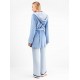 GISELA 2/20321, Γυναικεία Ρόμπα Fleece σταυρωτή με κουκούλα, ΣΙΕΛ