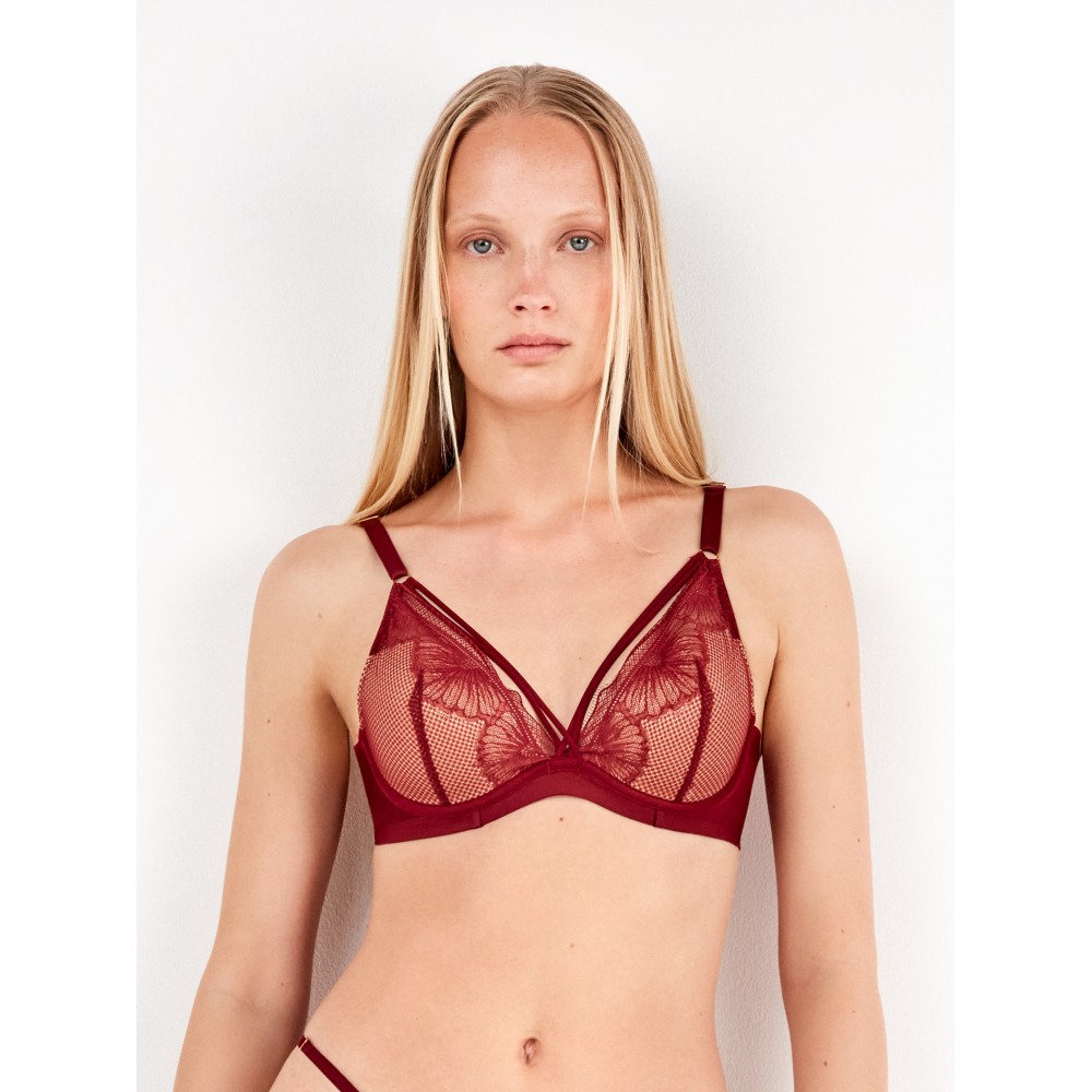 GISELA 2/10133, Γυναικεio ΣΕΤ εσωρούχων με Push Up σουτιέν, ΜΠΟΡΝΤΟ GISELA 2/10133, Γυναικεio ΣΕΤ εσωρούχων με Push Up σουτιέν, ΜΠΟΡΝΤΟ