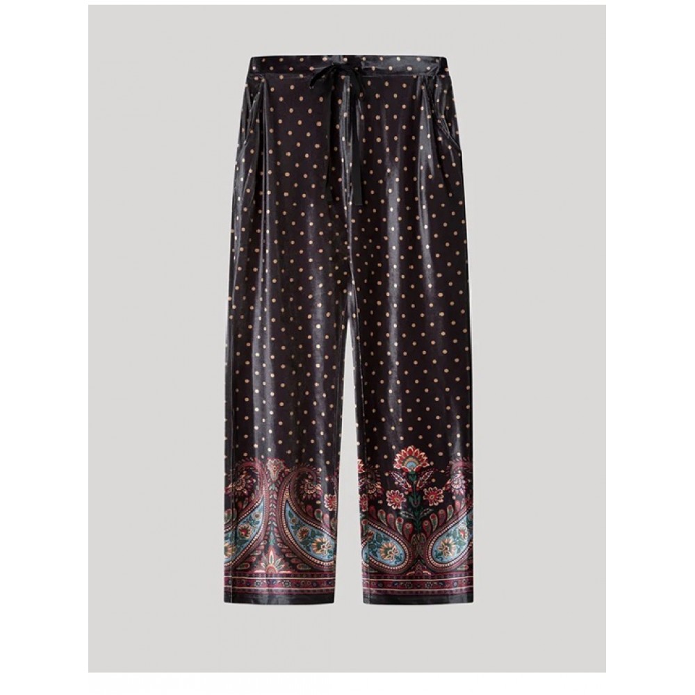 Gisela 2/20322, Γυναικείο Βελούδινο Σετ με κουμπιά, ΜΑΥΡΟ