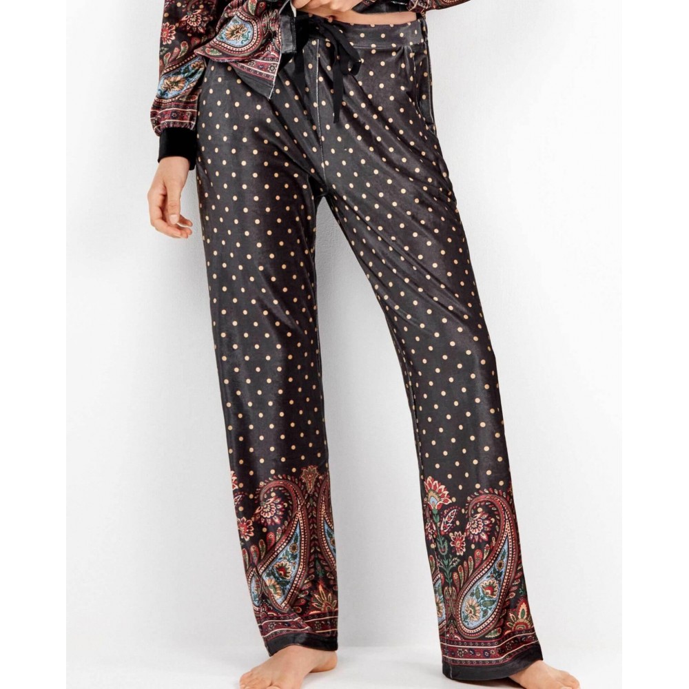 Gisela 2/20322, Γυναικείο Βελούδινο Σετ με κουμπιά, ΜΑΥΡΟ