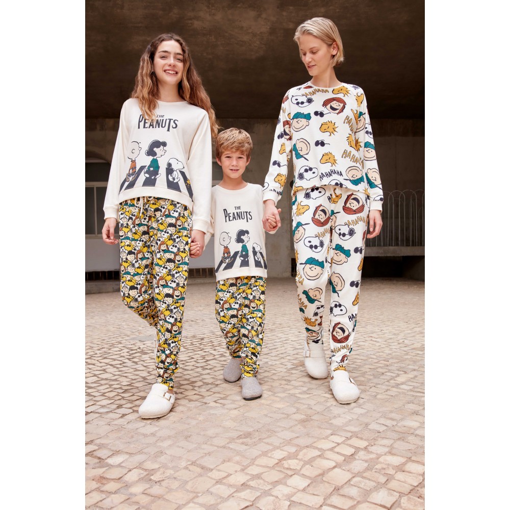 GISELA 2/20340, Γυναικεία FLEECE Πυτζάμα PEANUTS