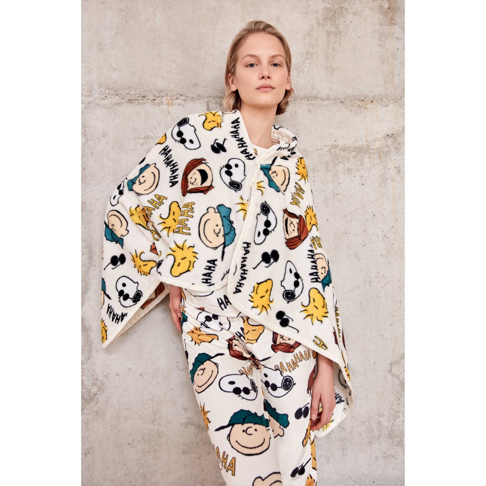 GISELA 2/20340, Γυναικεία FLEECE Πυτζάμα PEANUTS