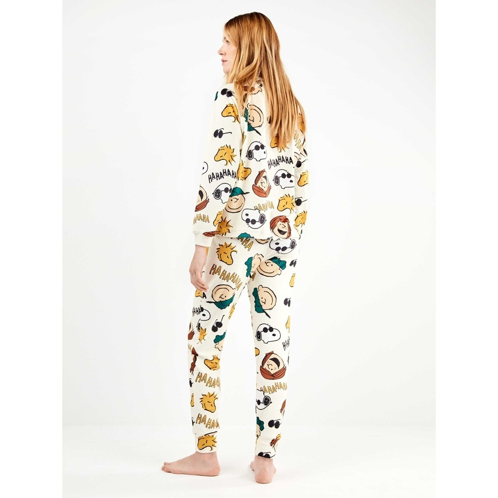 GISELA 2/20340, Γυναικεία FLEECE Πυτζάμα PEANUTS