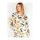 GISELA 2/20340, Γυναικεία FLEECE Πυτζάμα PEANUTS