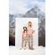 Gisela 2/20455, Γυναικεία Πυτζάμα από βελούδινο Fleece Regular Fit, ΣΟΜΟΝ