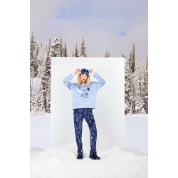 Gisela 2/20464, Γυναικεία Πυτζάμα SNOOPY- PEANUTS Fleece, ΣΙΕΛ
