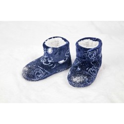 Gisela 2/50127, Γυναικείες Παντόφλες SNOOPY Fleece με γούνα, ΜΠΛΕ ΣΚΟΥΡΟ