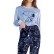 Gisela 2/20464, Γυναικεία Πυτζάμα SNOOPY- PEANUTS Fleece, ΣΙΕΛ